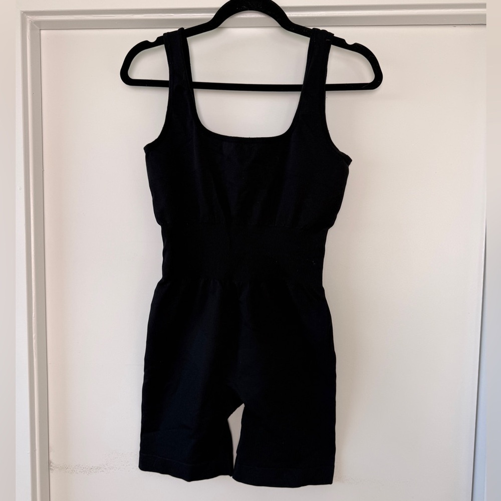Black Athletic Romper